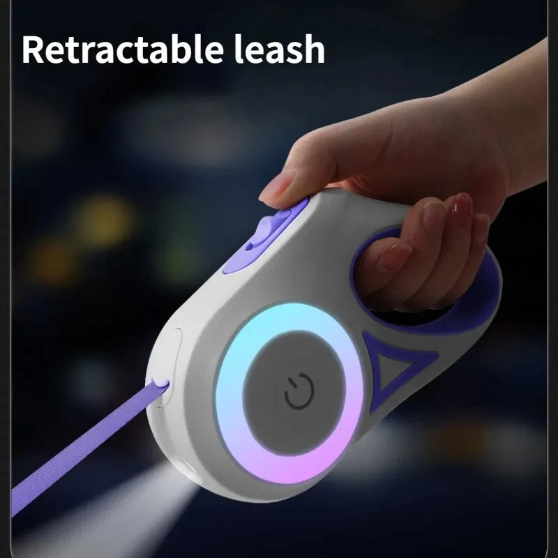 GlowPro Retractable Dog Leash